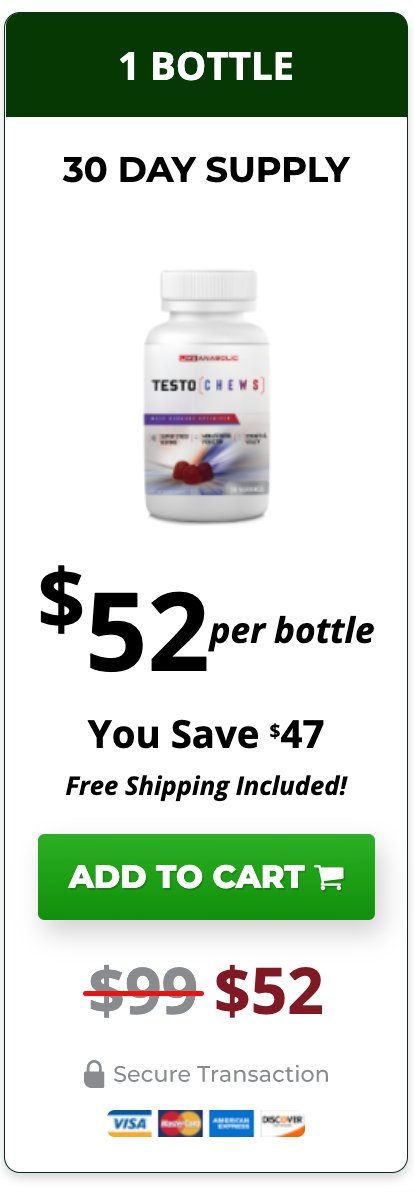 TestoChews - 1 Bottle