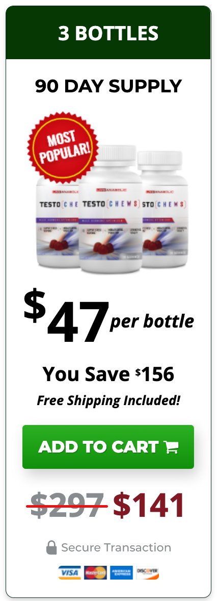 TestoChews - 3 Bottles